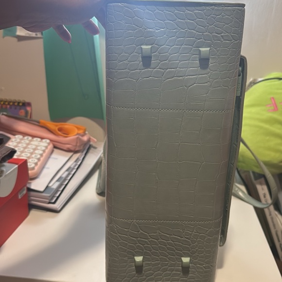 BEIS croc work tote in slate - Picture 4 of 5